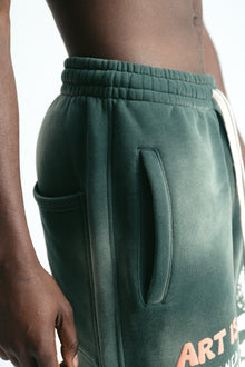 Wide-Leg Joggers — Green