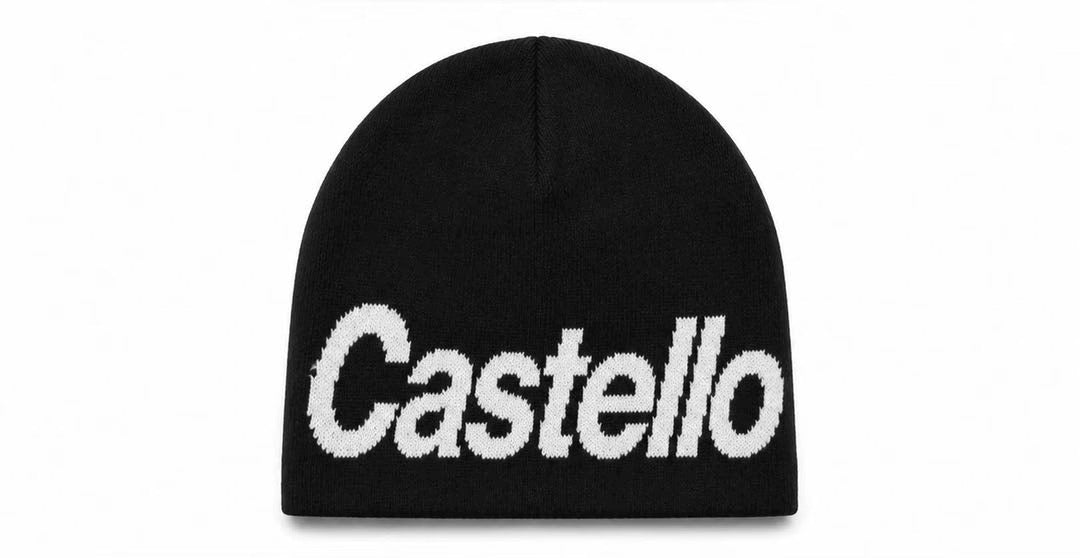 Black Castello knit beanie